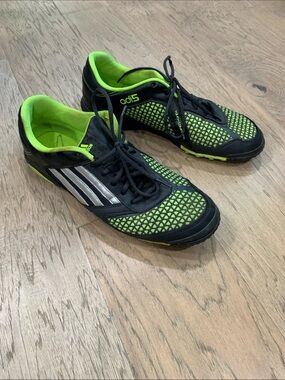 Adidas Men's 12 adi5 X-ITE Shoes Orange Black Turf Indoor Soccer Sneakers